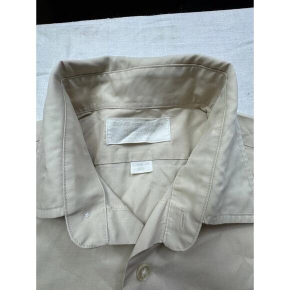 Vintage Sears Men's Short Sleeve Button Up Perma‎ Press 16.5" Shirt Distressed - Picture 2 of 10